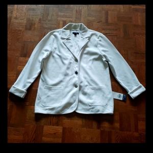 Chaps White cotton-blend jacket (new)